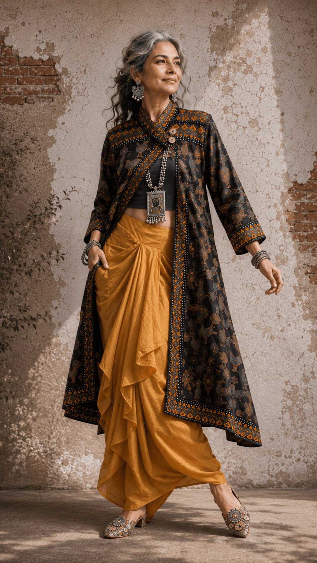 Kantha Embroidered Jacket – Siyahi Baagh