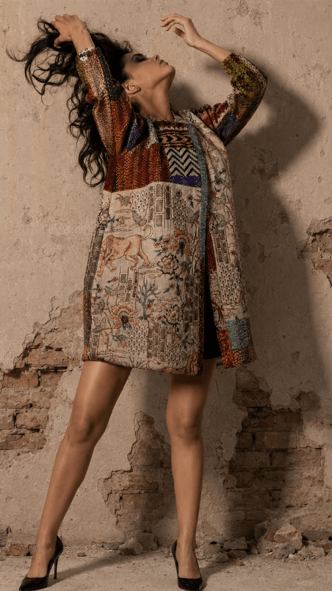 Kantha Embroidered Jacket – The Riti Rangmanch