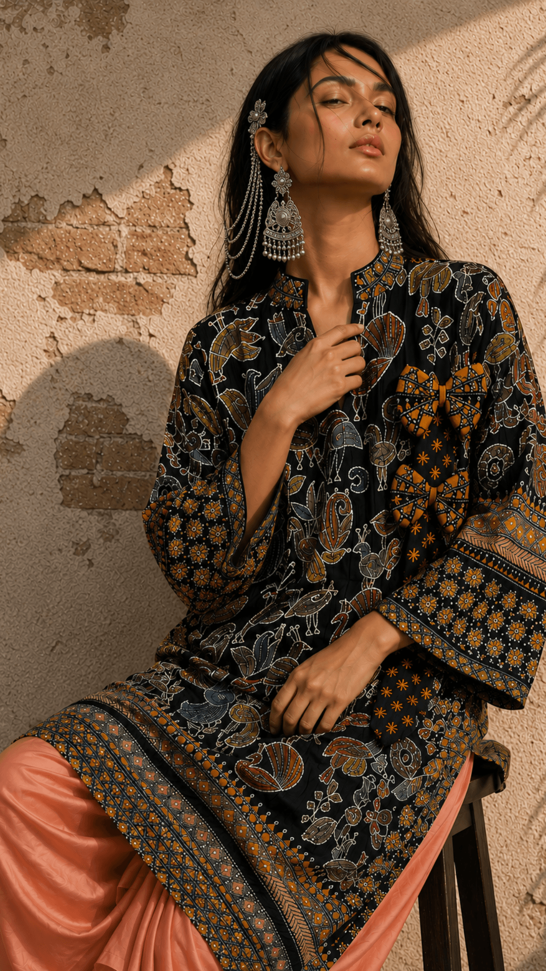 Long Kurta for Women – Kalam Kalpana