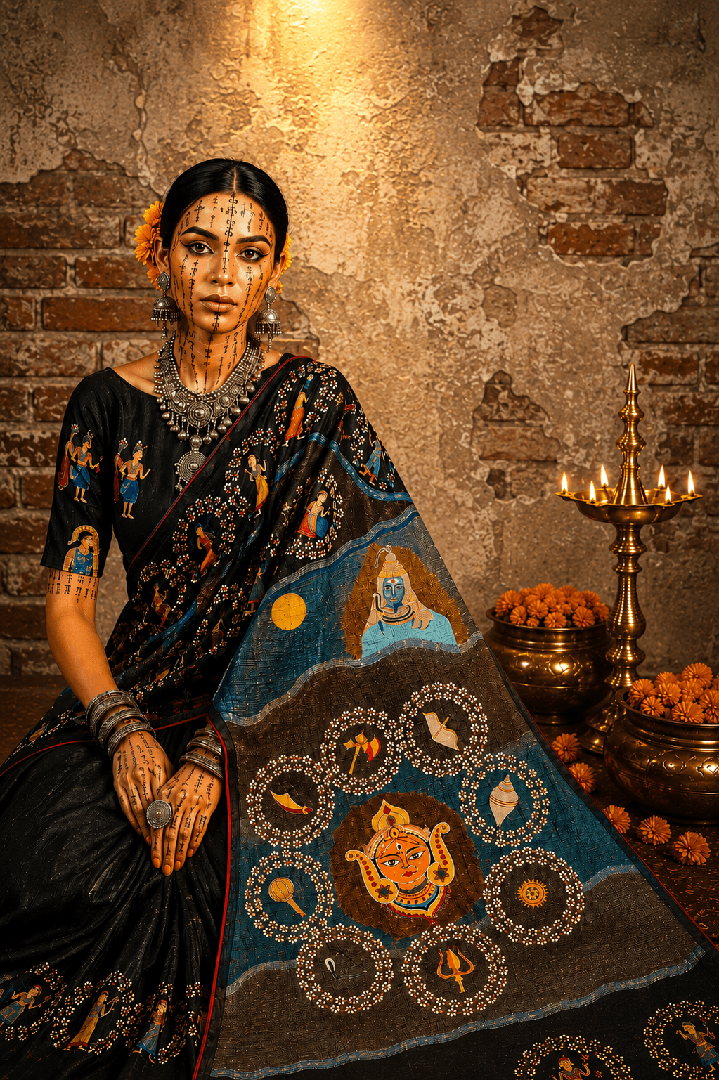 Kantha Embroidery Saree – Antardhwani