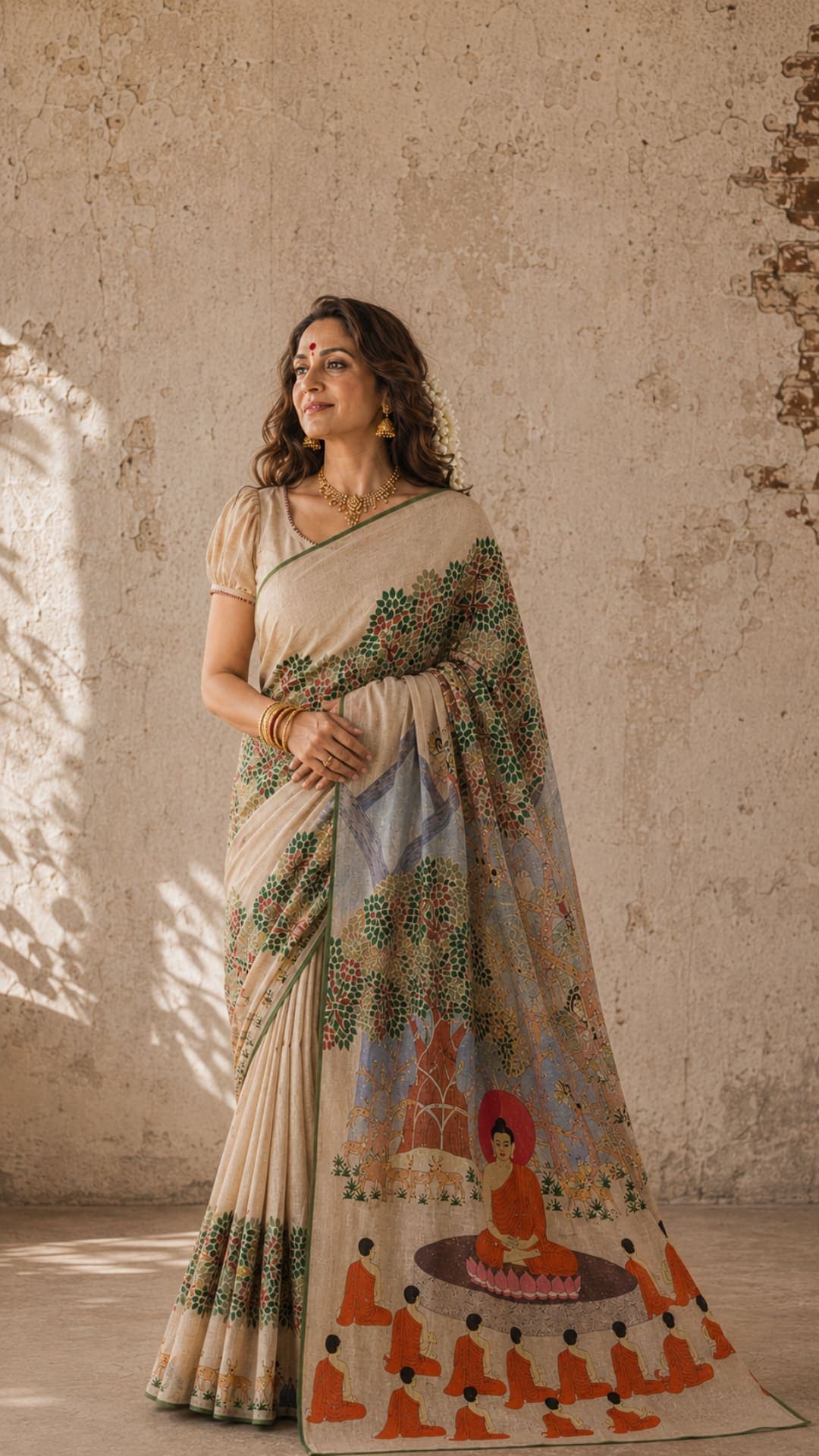 Kantha Embroidery Saree – Sutradhar Shanti (The Threaded Peace)