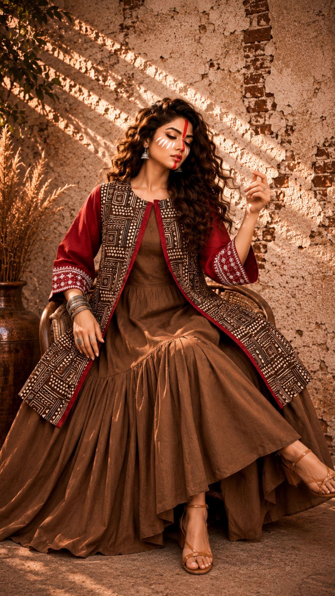 Modern Kantha Jacket Dress - Maatir Manjari
