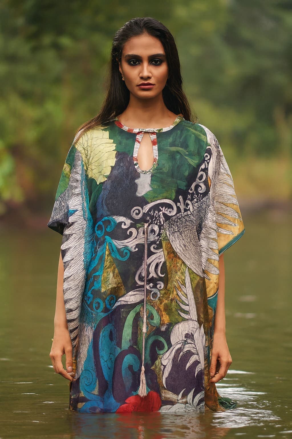 Silk Kaftan for Women – Celestial Grace